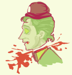  blood clover decapitation felt gore headshot humanized profile solo tricotee 