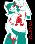  2026 animated dragon_cane fashion fullres glitter ham0naa highlight_color jaggy_lines mind_aspect monochrome solo terezi_pyrope text theme_coloring 