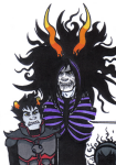  2011 ancestors fashion fullres grand_highblood grimdark rose_lalonde sailorbeefcake size_difference starter_outfit the_sufferer 