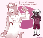 2016 arquiusprite dirk_strider fullres godtier heart_aspect ladysantos30 prince sprite text