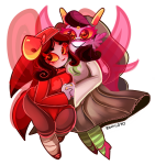  2014 aradia_megido feferi_peixes freckles fullres godtier hemocircle life_aspect maid midair shipping time_aspect witch zamii070 