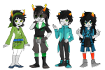  2013 aranea_serket au blackoutballad bloodswap dancestors fashion fullres horuss_zahhak kankri_vantas meulin_leijon thumbs_up web wonk 