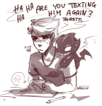  2017 animalstuck crossover dirk_strider fullres grayscale kid_symbol lil_hal marcia no_glasses phone sonic_the_hedgehog sweat text word_balloon 