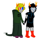  2025 aranea_serket crazy_eights dancestors doom_aspect dream_ghost fullres godtier heir holding_hands jaggy_lines mindfang_dress mituna_captor shipping sprite_mode spriteeditorsprite transparent 