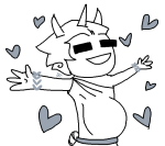  2026 fullres grayscale heart homestuck:_beyond_canon jaggy_lines meat_timeline monochrome mpreg panel_redraw satyrs scoundrellyfeline solo starter_outfit swiss_elysi 