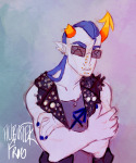 2017 alternate_hair arms_crossed body_modification equius_zahhak fashion filibusterfrog fullres solo