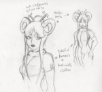  2012 ancestors apricots-from-nara au damara_megido dancestors fullres fusion grayscale headshot multiple_personas pencil sketch solo text the_handmaid 