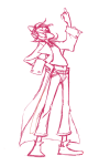  2012 cat_hat fullres lineart monochrome nepeta_leijon sketch solo starter_outfit worthikids 