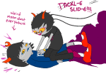  2026 animated aranea_serket dancestors fullres gillfronds image_manipulation jaggy_lines kneeling lawyerzombiejellyfish lying meenah_peixes shipping starter_outfit text 