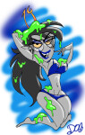  2020 alternate_hair fullres kneeling pastiche solo sopor_slime stupid.dog undergarments vriska_serket 