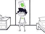  animated john_egbert niftey page_one panel_redraw solo starter_outfit 