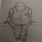  2025 agent_uniform cd chubstuck clubs courtyard_droll fullres grayscale midnightcrustcat pencil rule63 sitting sketch solo 