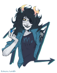  2017 artificial_limb eyepatch fluorite_octet fullres ikimaru solo starter_outfit vriska_serket zodiac_symbol 