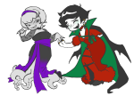  2025 au blush body_modification fashion formal fullres holding_hands kanaya_maryam kurkumut rainbow_drinker redrom rose_lalonde rosemary shipping 