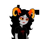  2012 animated aradia_megido asymmetricjester fullres jaggy_lines solo starter_outfit talksprite transparent 