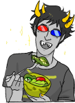  food headshot laughing_alone_with_salad meme sollux_captor solo yt 
