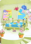  2024 bed clouds facial_hair flintlock_pistol flowers fullres gun hunting_rifle jade's_house karkinophile manthro_chap moon poster squiddles sun text transparent weapon 
