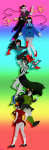  2013 alinajames aranea_serket blush body_modification damara_megido dancestors dream_ghost fullres gills girls gold_pointy_jam latula_pyrope meenah_peixes meulin_leijon midair porrim_maryam skateboard starter_outfit the_finger undergarments 
