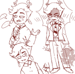 ... 2018 art_dump basofy blush fullres hiveswap lanque_bombyx monochrome sketch solo starter_outfit word_balloon