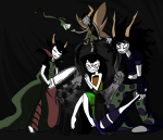  2011 au calamityjane chainsaw deuce_clubs dream_ghost fashion fullres gamzee_makara jade_harley kanaya_maryam rainbow_drinker sick_fires sitting tavros_nitram 