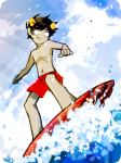  dancestors dream_ghost kankri_vantas ocean punstuck request solo sports summer surfboard swimsuit tls 