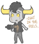  2012 artificial_limb blood cigarette_holder_lance crying fullres impalement kingtrickster robolegs solo starter_outfit tavros_nitram text 