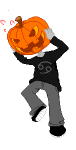  fluffkitten halloweenstuck karkat_vantas pixel pumpkin solo 