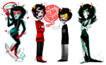  2012 arms_crossed body_modification dancestors dream_ghost fullres heart kankri_vantas karkat_vantas latula_pyrope porrim_maryam rainbow_drinker skateboard starter_outfit text vantases word_balloon zamii070 
