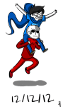 animated breath_aspect canesandsceptres carrying dave_strider godtier heir john_egbert knight time_aspect
