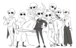  dave_strider davesprite dreamself felt_duds four_aces_suited godtier grayscale knight multiple_personas puppet_tux red_baseball_tee red_plush_puppet_tux rini sprite 