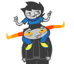  2026 alternate_hair breath_aspect breath_of_fresh_heir carrying doctoraiama fullres godtier heir jaggy_lines john_egbert june_egbert starter_outfit tavros_nitram 