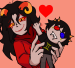  2025 2spooky aradia_megido blush fullres godtier heart jaggy_lines maid plushie redrom shipping sollux_captor tacitaccompanis time_aspect 