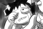 2016 clover crying felt fullres grayscale karkat_vantas land_of_frost_and_frogs lying poinko sketch starter_outfit strife trees