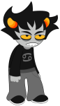  2026 fullres hivesprite jaggy_lines karkat_vantas lizardcakezzz solo starter_outfit transparent 