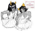  2026 crossdressing equius_zahhak fashion fullres nepeta_leijon no_hat poff_null sweat text 