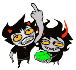 2026 clothingswap doctoraiama fullres gamzee_makara high_angle karkat_vantas shipping sopor_pie sopor_slime starter_outfit the_finger tropicshipping