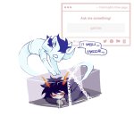  2026 bard codtier fullres gamzee_makara gcatavrosprite godtier image_manipulation lying palerom rage_aspect scars ship_name_needed shipping sober_gamzee sprite text tiniming66 word_balloon 