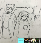 2025 aradia_megido art_dump caliborn dad davepetasprite^2 fullres godtier heart hebidem image_manipulation maid pen pencil pipe sketch smoking sprite sprite_mode text time_aspect