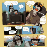  ... 2022 casual comic computer equius_zahhak fashion fullres high_angle musclestuck profile redrom shipping sitting sollux_captor starter_outfit stupid.dog sweat techbros word_balloon 