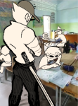  1s_th1s_you 2026 ageswap arms_crossed back_angle bro dad dave_strider fullres iamanpy illustrating image_manipulation john_egbert pipe profile rose_lalonde sitting smoking starter_outfit sweat unbreakable_katana 