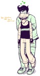  2025 blush body_hair carrying dirk_strider facial_hair fullres heart jake_english lineart monster4lyfe pumpkin_patch redrom reverse_hug rule63 scars shipping size_difference starter_outfit strong_tanktop text theme_coloring 