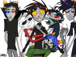  2026 adorabloodthirsty cat_hat communism dave_strider flowers fullres gamzee_makara holding_hands john_egbert karkat_vantas katnep ketchup_and_mustard licking nepeta_leijon no_glasses red_baseball_tee red_knight_district shipping sollux_captor starter_outfit terezi_pyrope tropicshipping z3nmay0 