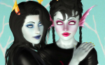  2014 3d alisonnyash crossover dancestors dream_ghost freckles fullres hair_braid_sirens meenah_peixes redrom shipping starter_outfit the_sims vriska_serket 