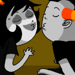 2011 animated babinani fullres gamzee_makara hive jaggy_lines near_kiss pbj profile redrom shipping sitting starter_outfit tavros's_hive tavros_nitram