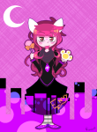 2012 animal_ears blush crossover dogtier fullres godtier jade_harley jaggy_lines moon rinny solo space_aspect vocaloid witch