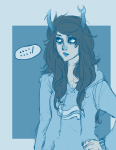  aspect_hoodie breath_aspect clothingswap con_heir deleted_source katgotobed monochrome no_glasses shipping solo sourcing_attempted vriska_serket word_balloon 