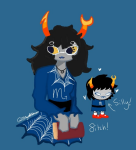 2025 20agentmothman10 aranea_serket bad_quality book dancestors dream_ghost fullres heart solo sprite_mode starter_outfit sufferer_necklace text web