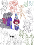  2015 aradia_megido arm_around_shoulder art_dump artificial_limb breath_aspect casual davesprite diamond dogtier fashion fullres godtier hat headshot heir holding_hands jade_harley john_egbert kanaya_maryam lying nepeta_leijon no_coat no_hat noodlenumber rick_and_morty robolegs sitting sketch sollux_captor space_aspect sprite starter_outfit tavros_nitram terezi_pyrope vriska_serket witch zodiac_symbol 