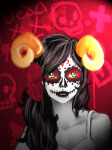  aradia_megido facepaint headshot simonadventure skulls solo zodiac_symbol 