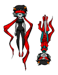  2014 blindfold crying dragon_cane fullres legislacerator_suit solo starter_outfit terezi_pyrope transparent upside_down valerei 